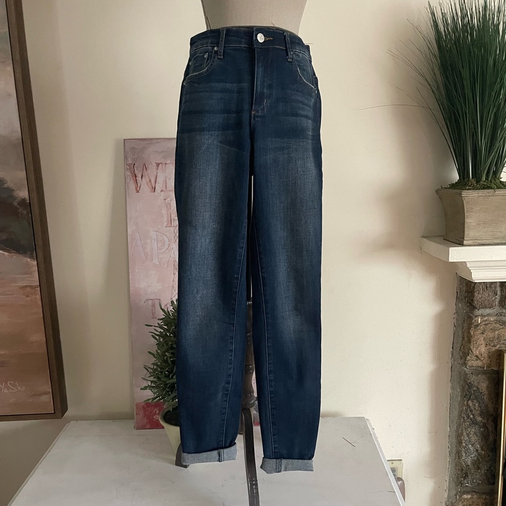 Tractr Classic Blue Denim Jeans with Cuffs